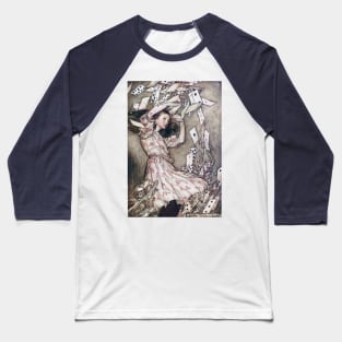 Alice In Wonderland - Arthur Rackham - 6 Baseball T-Shirt